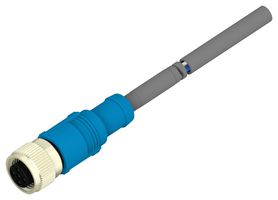 TE CONNECTIVITY T4161320003-005 传感器线缆, 3P, M12 母-自由线端, 5M