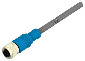 TE CONNECTIVITY T4161320005-003 传感器线缆, 5P, M12 母-自由线端, 1.5M