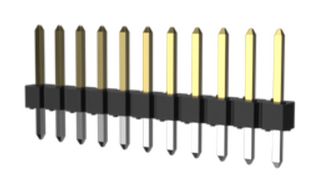 AMPHENOL COMMUNICATIONS SOLUTIONS 68024-100HLF 连接器, 针座, 1路, 1排, 2.54MM