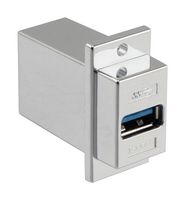 L-COM ECF504-3AB-S. 适配器, USB, 3.0 A 母-B 母/屏蔽