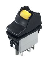 APEM KL462AKXA125 ROCKER SWITCH, DPDT, 5A, 24VDC, PANEL