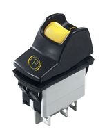 APEM KL462AKXA125N01A65 ROCKER SWITCH, DPDT, 5A, 24VDC, PANEL