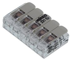 WAGO 221-485. TERMINAL BLOCK, PLUGGABLE, 5POS, 12AWG