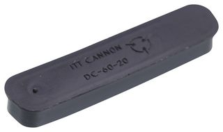 ITT CANNON DC-60-20BA DUST CAP, BLK ANTISTATIC, SIZE DC, DSUB