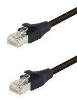 L-COM TRD695AZHF-BLK-3 电缆, CAT6A 双屏蔽无卤素