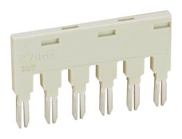 WAGO 859-406. 跨接器, 6路, 浅灰色