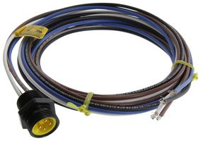 MOLEX 130013-0378 SENSOR CORD, 7/8"-16 PLUG-FREE END, 6.6