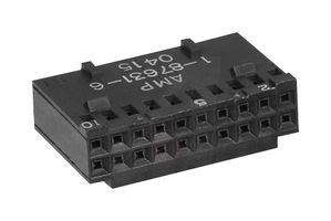 TE CONNECTIVITY 1-87631-1 线至板连接器外壳, 母, 16路, 2排