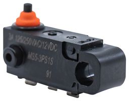 E-SWITCH WS10850100F130SA 微动开关, SPDT, 0.1A, 250V/48V, 130GF