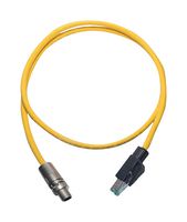 HARTING 09489323757050 SENSOR CORD, 8P M12 PLUG-RJ45 PLUG/16.4