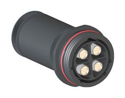 BULGIN LIMITED PXP9051/04/S/1. 圆形连接器, 母, 4路, 电缆