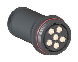 BULGIN LIMITED PXP9051/06/S/1. 圆形连接器, 母, 6路, 电缆