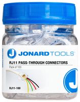JONARD TOOLS RJ11-100 套件,模制连接器,CAT3,100件