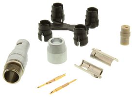SOURIAU-SUNBANK / EATON JBXFD0G02MSSDSR CIRCULAR CONNECTOR, PLUG, SIZE 0, 2 POSI