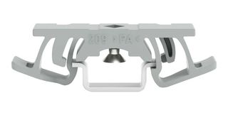 WAGO 209-1116 MOUNTING FOOT W/ SCREW, GRY, DIN-15 RAIL