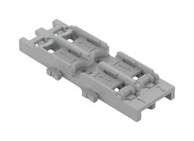 WAGO 221-2532 安装载体, 2路, DIN35 轨, 灰色