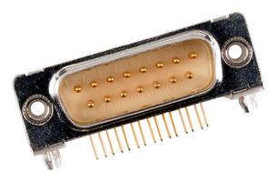 MOLEX / FCT 173109-0177. 连接器, FCT D-SUB RA PC PLG 15 PN CLINCH