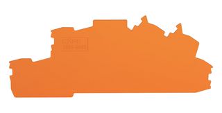 WAGO 2203-6692 END & INTERMEDIATE PLATE, ORANGE, 0.8MM