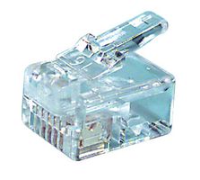MCM 36-635 连接器, RJ-12 模制连接器用于扁平电缆