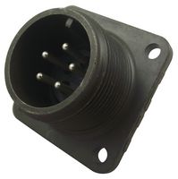 AMPHENOL INDUSTRIAL MS3102E14S-5P. CIRCULAR CONN, RCPT, SIZE 14S, 5POS, BOX