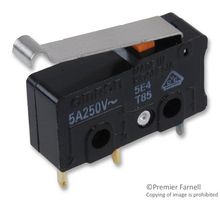 OMRON ELECTRONIC COMPONENTS SS-5GL13D 81023000,微动开关, 辊杆, SPDT 5A 250V