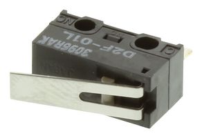 OMRON ELECTRONIC COMPONENTS D2F-L-D3 81023000,微动开关, 杆, SPDT, 3A, 125VAC
