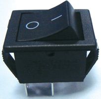 MULTICOMP PRO SPC21132 SWITCH, ROCKER, DPST, 16A, 250V, BLACK