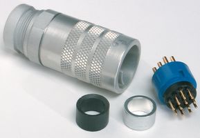 AMPHENOL INDUSTRIAL 165-13 圆形连接器, 公, 9芯, 电缆安装