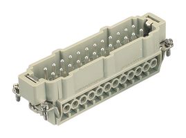 HARTING 09365242601 HEAVY DUTY INSERT, PLUG, 24POS+PE, 14AWG