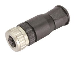HARTING 21033192801 传感器连接器, M12, 母, 8路, 电缆