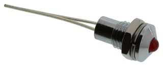 VCC / VISUAL COMMUNICATIONS COMPANY L63DR2L 面板指示灯, 6.2MM, 红色, 2.1V