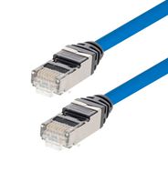 L-COM TRD628AP-BLU-5 连接线, RJ45 公-公, CAT6A, 5英尺
