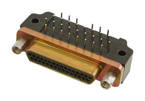 ITT CANNON MDM-31PCBRP MICRO D SUB CONN, R/A PLUG, 31POS, TH