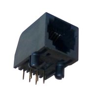 AMPHENOL COMMUNICATIONS SOLUTIONS RJE031880110 RJ45 CONN, R/A JACK, 8P8C, 1PORT, TH