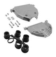 ITT CANNON 9802000353 D SUB BACK SHELL, 180DEG, SIZE DC