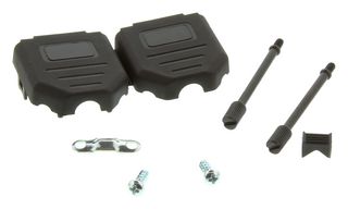 NORCOMP 972-009-01SR031 连接器后壳, D-SUB, 尺寸 DE, 尼龙 6.6