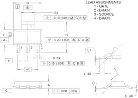 ONSEMI BCP56-10T1G. 双极性晶体管, NPN, HFE 63