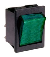 ARCOLECTRIC / BULGIN LIMITED C1553ALFAA 翘板开关, DPST, 16A, 250VAC, 面板