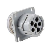 AMPHENOL SINE/TUCHEL AHD10-6-12P-L 圆形连接器, 母, 6路, 法兰安装