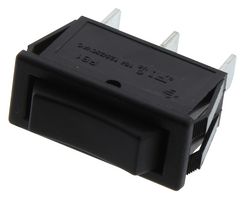 E-SWITCH RB145E1100. ROCKER SWITCH, SPDT, 16A, 125VAC, PANEL