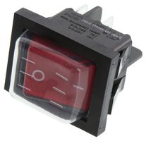 E-SWITCH RB242D1021-117/ACC-F02-1. 船型开关, DPST, 20A, 125VAC, 面板