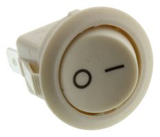 E-SWITCH RR1113QQ11 ROCKER SWITCH, SPST, 10A, 125VAC, PANEL