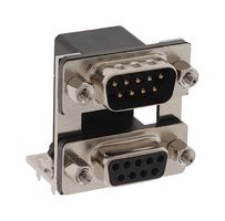 NORCOMP 178-009-413R671 堆叠 D-SUB 连接器, 公/母, 9路