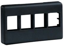 PANDUIT NK4MFBL FURNITURE FACEPLATE, 4 MODULE, BLACK