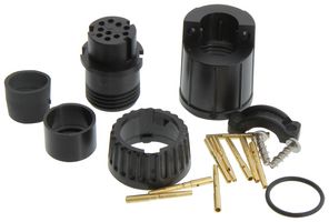 SWITCHCRAFT/CONXALL W3280-10SG-535 圆形连接器, 10路, 公, 压接