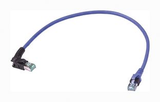 HARTING 09488587589050 电缆, RJ45 公-公, 16.4英尺, 蓝色