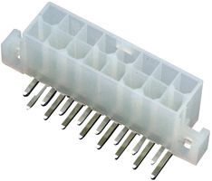 MOLEX 0039291027 连接器, 线至板, Mini-Fit Jr系列, 母, 2路, 直角型