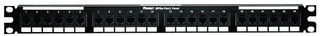 PANDUIT DP24688TGY PATCH PANEL, CAT6, 24PORT, 1RACK U