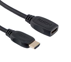 L-COM VHA00023-2F 电缆, HDMI 公-母, 2F