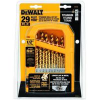 DEWALT DW1369 套件, 29件钛钻头套件